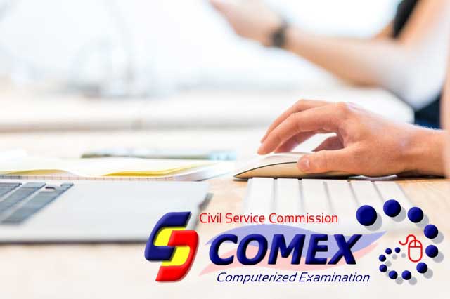 An examinee taking the COMEX
