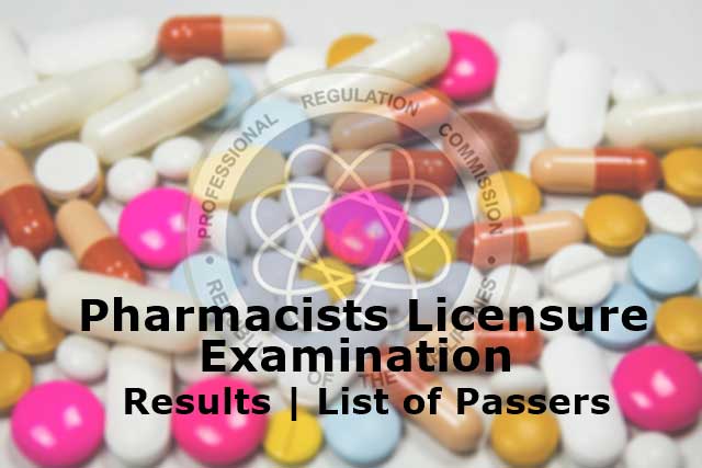 pharmacists licensure exam results