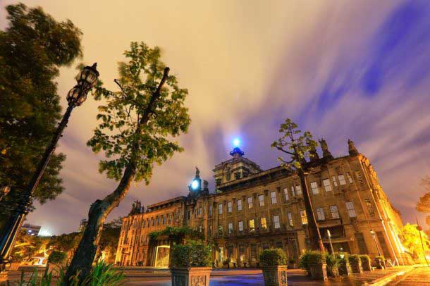 The UST campus at night