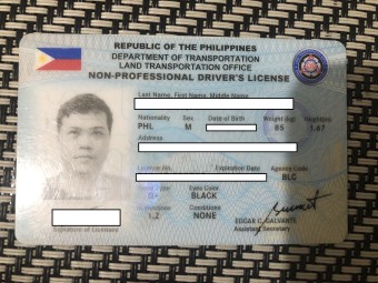LTO driver's license