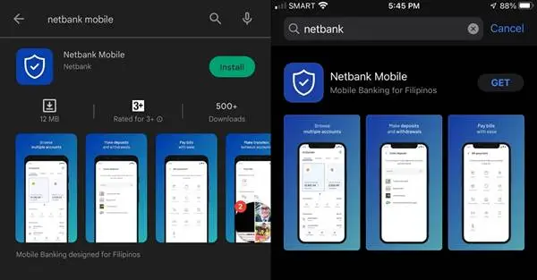 download the netbank app on google playstore or apple store